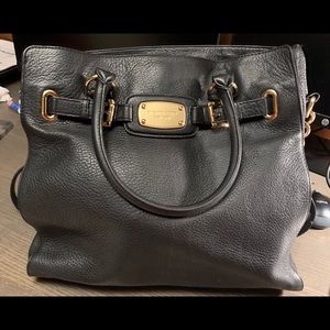 Michael Kors black leather purse